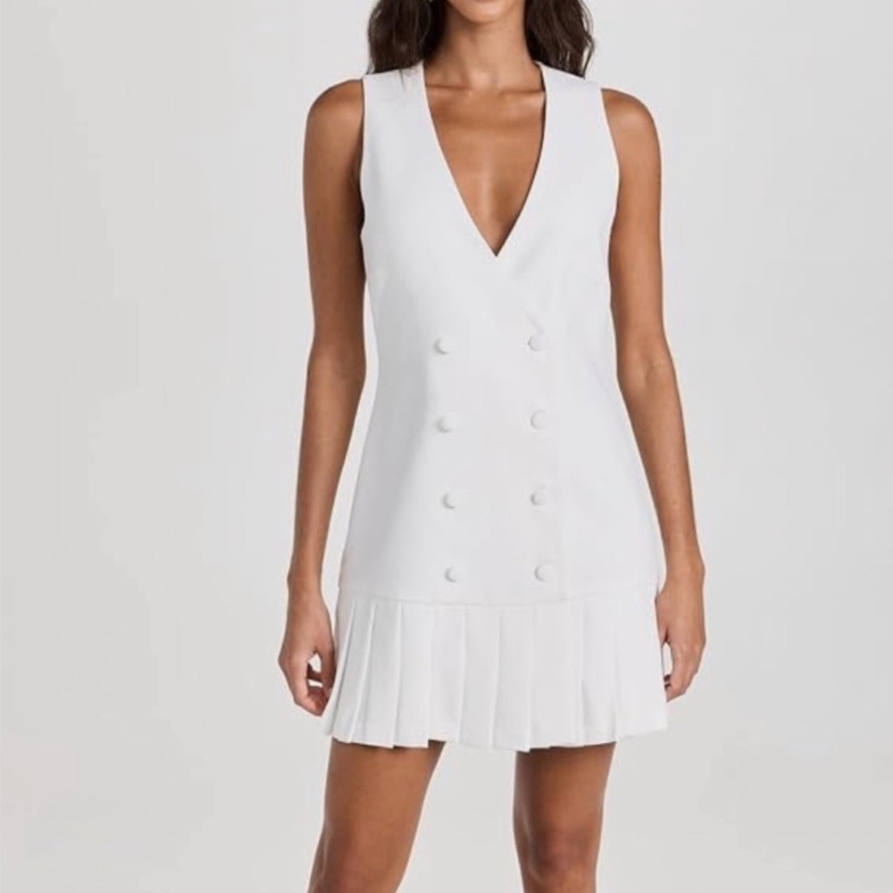 NWT Amanda Uprichard White Mesha Mini Dress